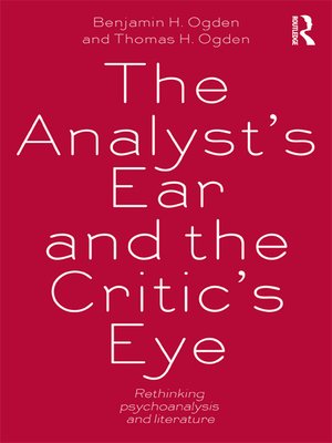cover image of The Analyst's Ear and the Critic's Eye